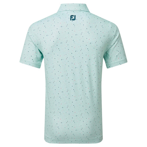 FootJoy EU Tweed Texture Mens Golf Polo Shirt reverse