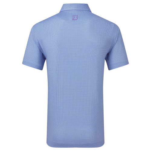 FootJoy EU Octagon Print Lisle Mens Golf Polo Shirt reverse