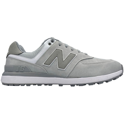 New Balance 574 Greens V2 Spikeless Golf Shoes (Light Grey)