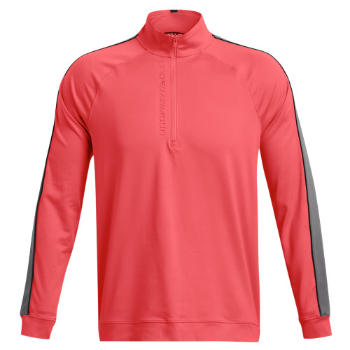 Under Armour Mens UA Storm Fabric 1/2 Midlayer  - Red Solstice