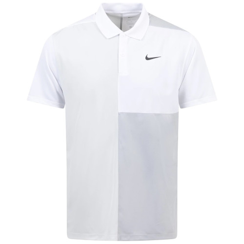 Nike Golf Dri-Fit Victory+ Blocked Polo Shirt (White/Light Smoke Grey/Photon Dust)