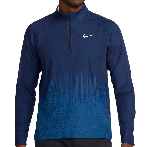 Nike Golf Dri-Fit ADV Tour 1/2 Zip Pullover (Midnight Navy/Court Blue)