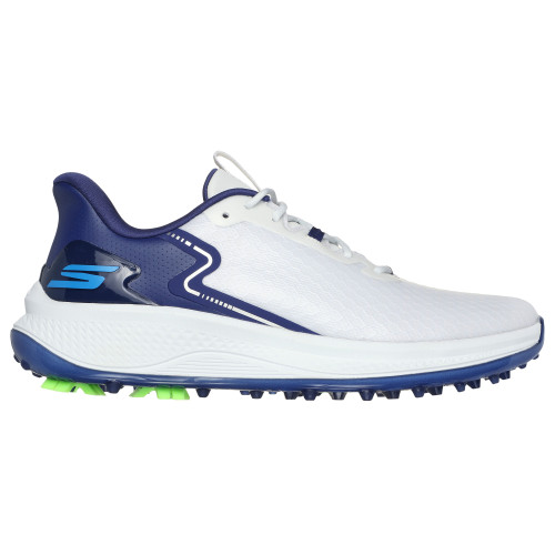 Skechers Go Golf Blade Slip-In Spikeless Golf Shoes  - White/Navy/Blue