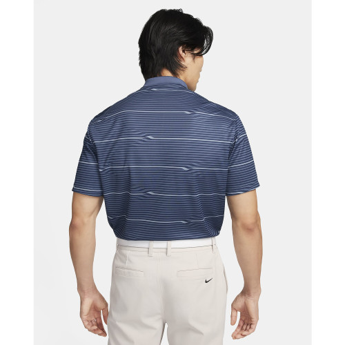 Nike Golf Dri-Fit Victory+ Ripple Polo Shirt  - Midnight Navy/Diffused Blue