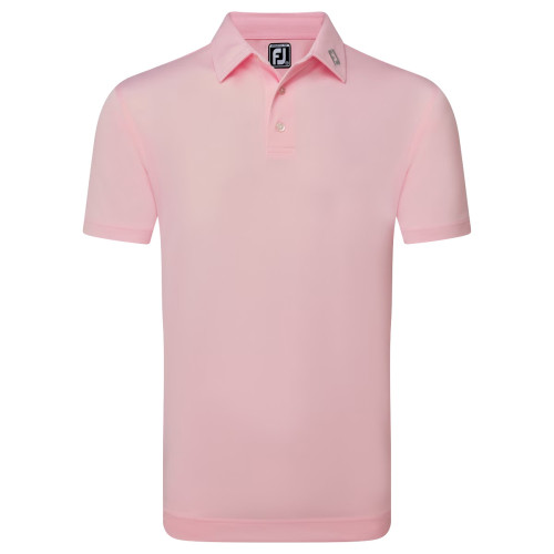 FootJoy Stretch Pique Solid Mens Golf Polo Shirt (Light Pink)