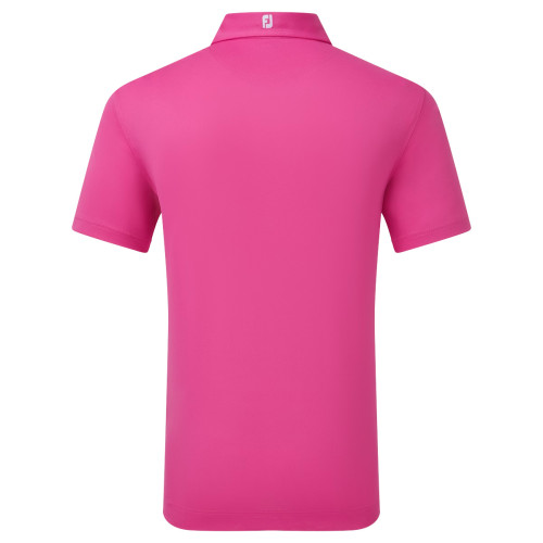 FootJoy Stretch Pique Solid Mens Golf Polo Shirt  - Hot Pink