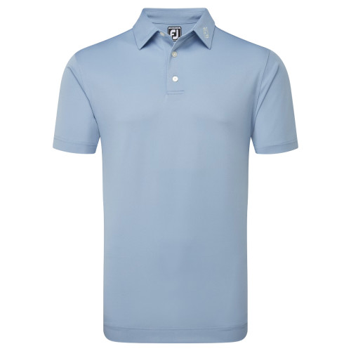 FootJoy Stretch Pique Solid Mens Golf Polo Shirt (Storm)