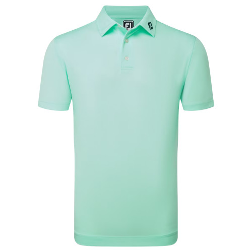 FootJoy Stretch Pique Solid Mens Golf Polo Shirt (Sea Glass)