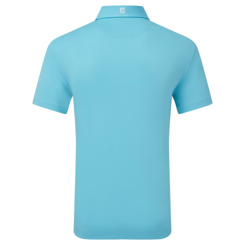 FootJoy Stretch Pique Solid Mens Golf Polo Shirt  - Riviera Blue