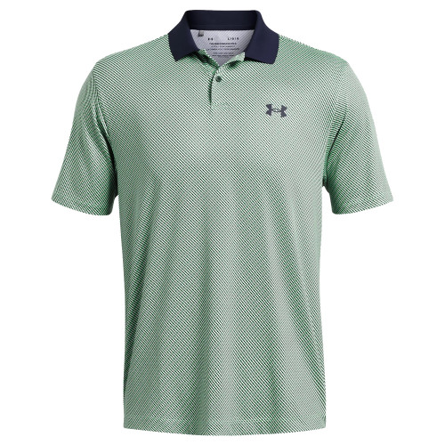 Under Armour Mens UA Playoff 3.0 Strike Golf Polo Shirt (Matrix Green)